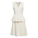 White Fabric Alexander McQueen Dress