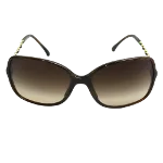 Brown Plastic Chanel Sunglasses