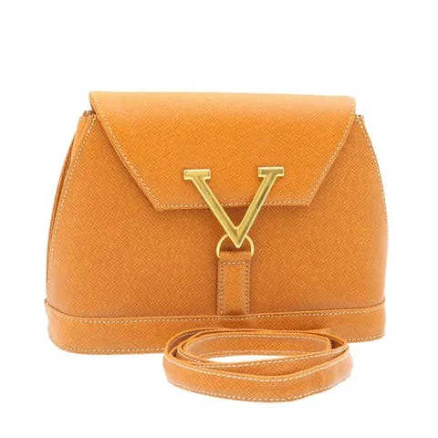 Orange Leather Valentino Shoulder Bag