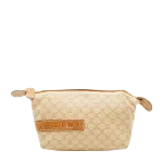 Beige Canvas Celine Belt Bag