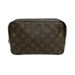 Brown Canvas Louis Vuitton Trousse Toilette