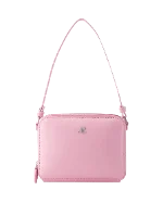 Pink Leather Courrèges Shoulder Bag