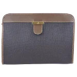 Brown Canvas Dunhill Clutch