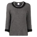 Grey Wool Chanel Sweater