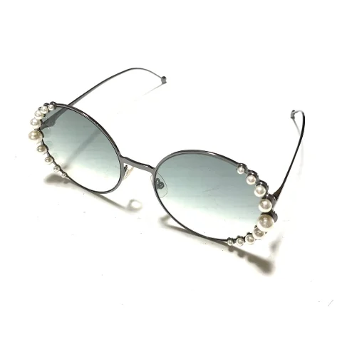 Silver Metal Fendi Sunglasses