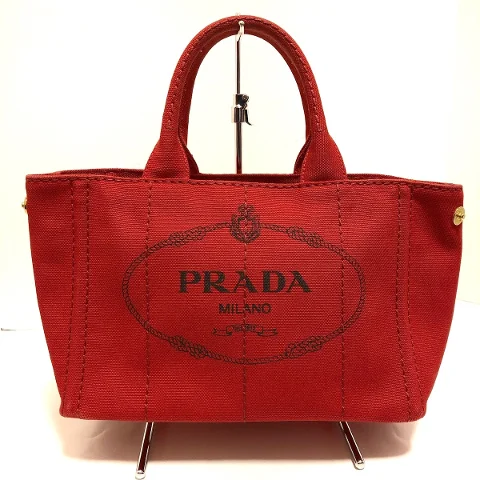 Red Leather Prada Tote