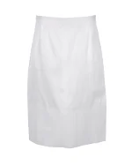 White Cotton Celine Skirt