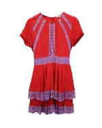 Red Fabric Maje Dress