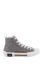 Grey Fabric Dior Sneakers