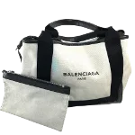 White Cotton Balenciaga Pouch