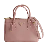 Pink Leather Prada Galleria Bag