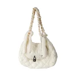 White Fabric Ermanno Scervino Shoulder Bag