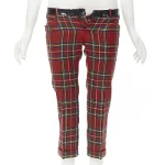 Red Fabric Dsquared2 Pants