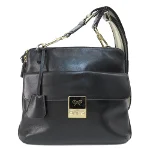 Black Leather Anya Hindmarch Shoulder Bag
