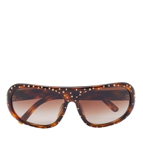 Brown Acetate Chanel Sunglasses