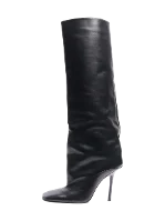 Black Leather Attico Boots