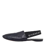 Black Leather Givenchy Flats