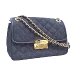 Navy Denim Michael Kors Shoulder Bag