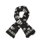 Black Silk Alexander McQueen Scarf