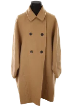 Brown Wool Moschino Coat