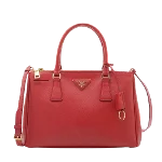 Red Leather Prada Galleria Bag