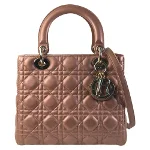 Brown Leather Dior Lady Dior