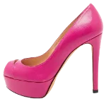 Pink Leather Stuart Weitzman Heels