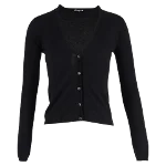 Black Cashmere Miu Miu Cardigan