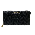 Black Leather Miu Miu Wallet