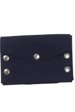 Blue Wool Mulberry Clutch