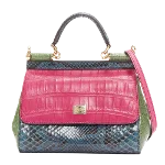 Pink Leather Dolce & Gabbana Crossbody Bag