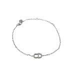 Silver Metal Dior Bracelet