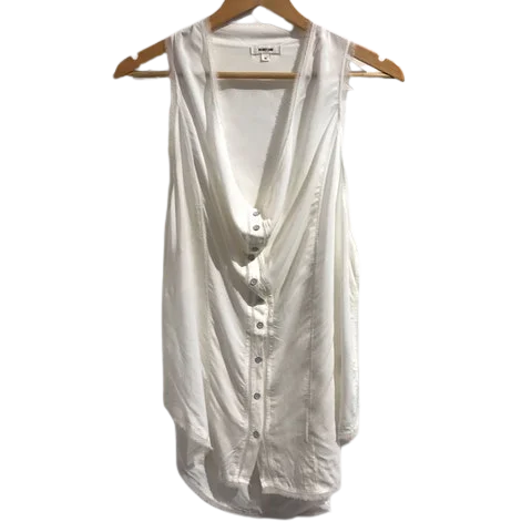White Fabric Helmut Lang Top