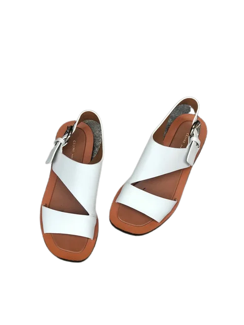Brown Leather Celine Sandals