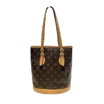 Brown Canvas Louis Vuitton Bucket Bag