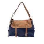 Blue Leather Hogan Shoulder Bag