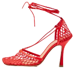 Red Leather Bottega Veneta Heels