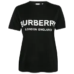 Black Fabric Burberry Top