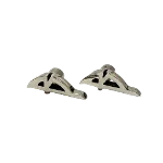 Silver Metal Balenciaga Earrings