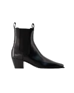 Black Leather Totême Boot