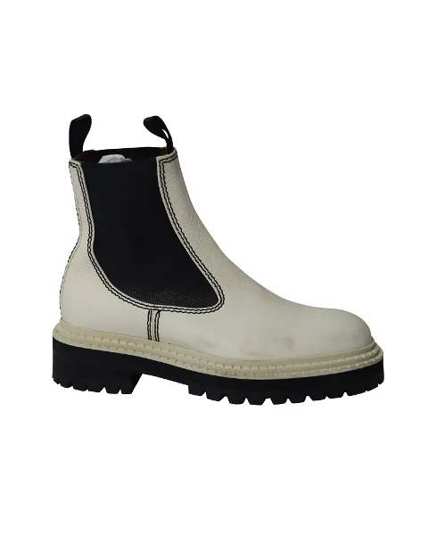 White Leather Proenza Schouler Boots