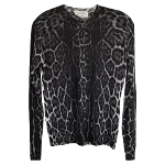 Animal print Cashmere Yves Saint Laurent Cardigan