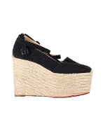 Black Canvas Christian Louboutin Espadrilles