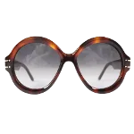 Brown Fabric Dior Sunglasses