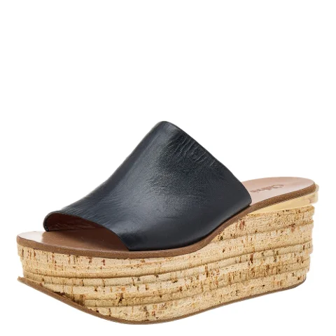 Beige Leather Chloé Sandals
