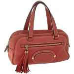Pink Leather Loewe Handbag