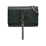 Green Leather Yves Saint Laurent Crossbody Bag