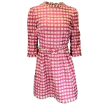 Pink Wool Oscar de la Renta Dress