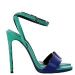 Green Leather Yves Saint Laurent Sandals