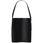 Black Leather Maison Margiela Handbag